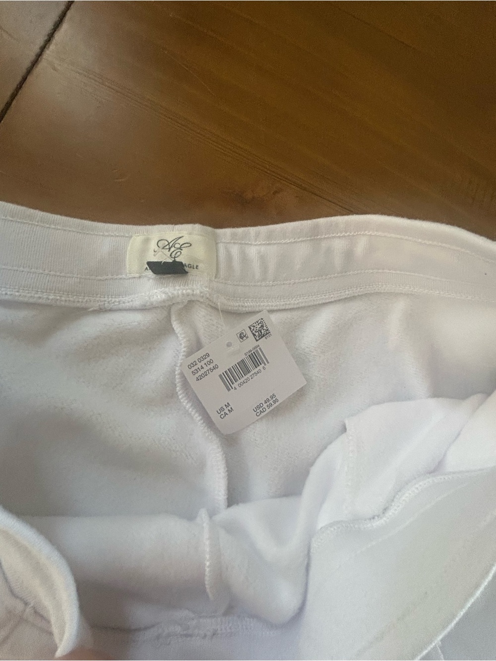 NWT AE Wide-Leg Lounge Pants in White - Picture 5 of 9